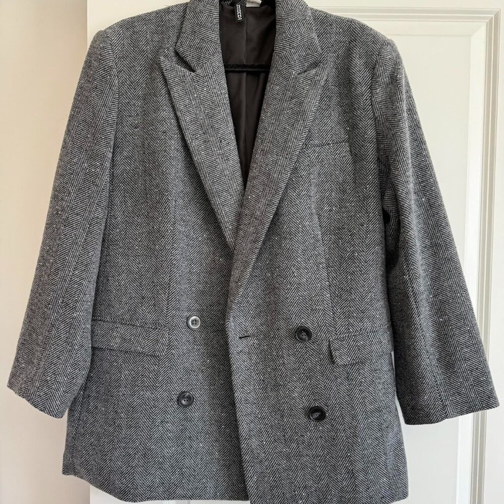 Divided by H&M Oversized Herringbone blazer